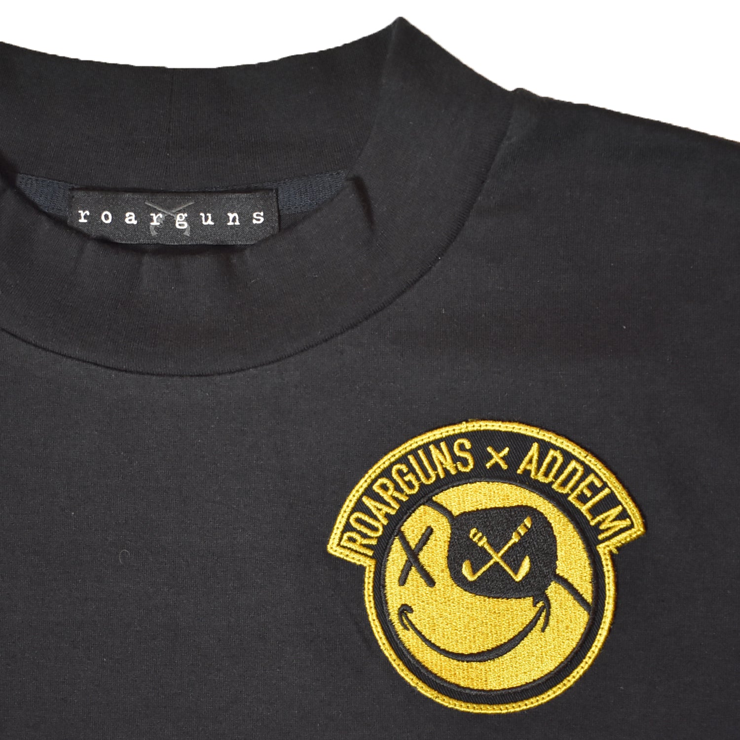 将图片加载到图库查看器，AddElm 8 WING MOCK NECK T / BLACK