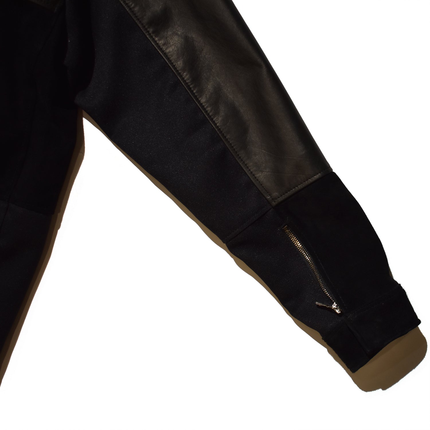 Load image into Gallery viewer, HYBRID LEATHER JACKET / BLACK