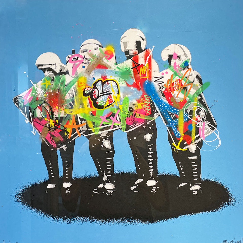 Load image into Gallery viewer, MARTIN WHATSON / Hand FInished LOVE COPS (BLUE)