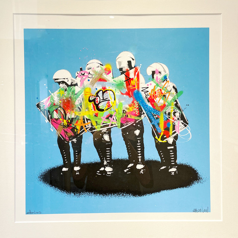 Load image into Gallery viewer, MARTIN WHATSON / Hand FInished LOVE COPS (BLUE)